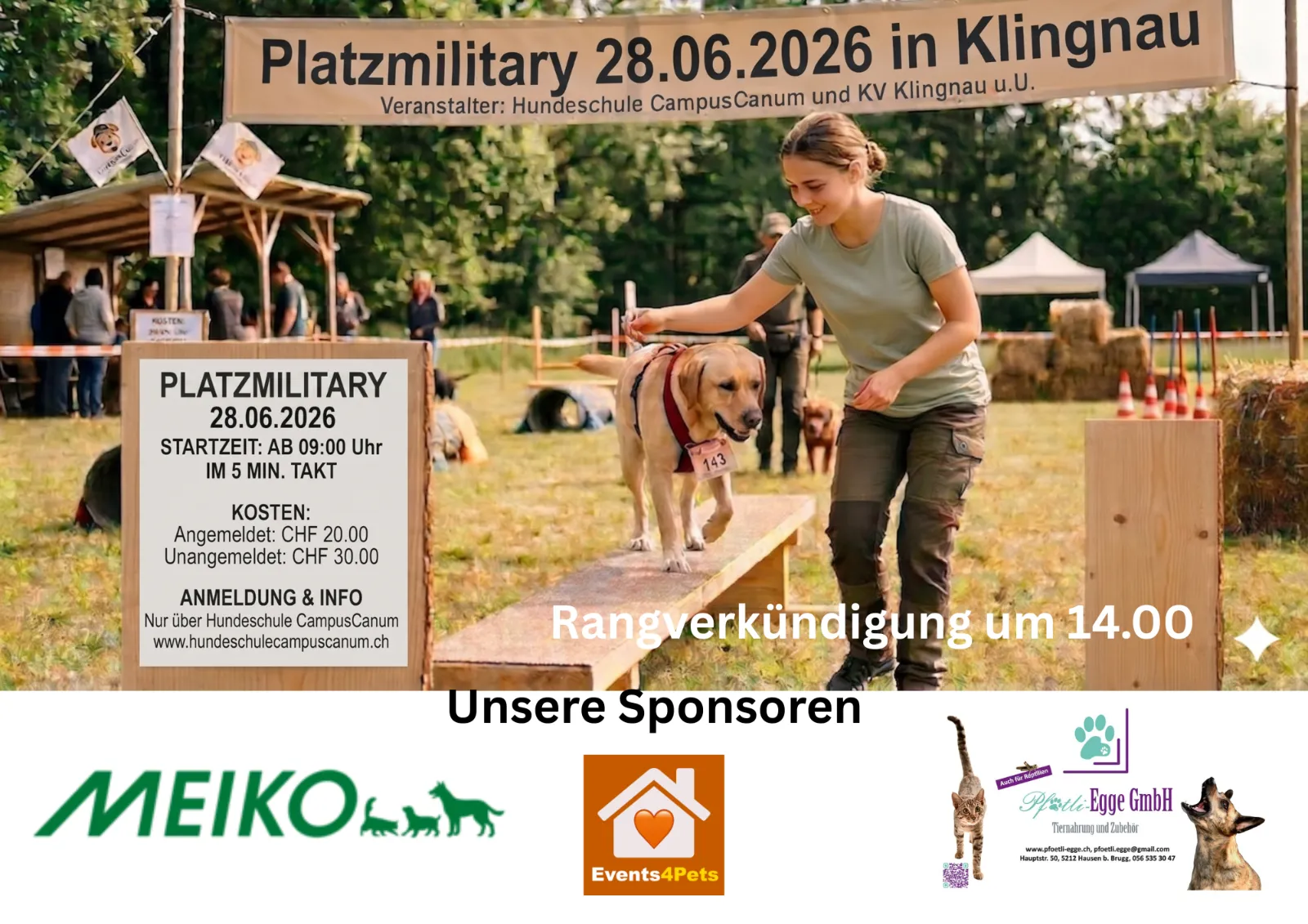 🐾 GROSSES HUNDEMILITARY IN KLINGNAU 🐾