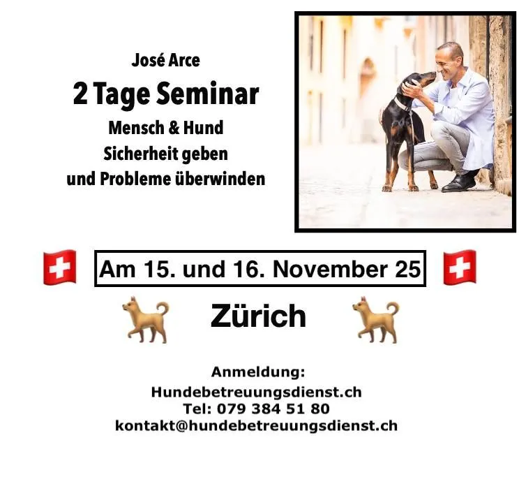 José Arce 2 Tage Seminar: Struktur und Sicherheit für Mensch und Hund!