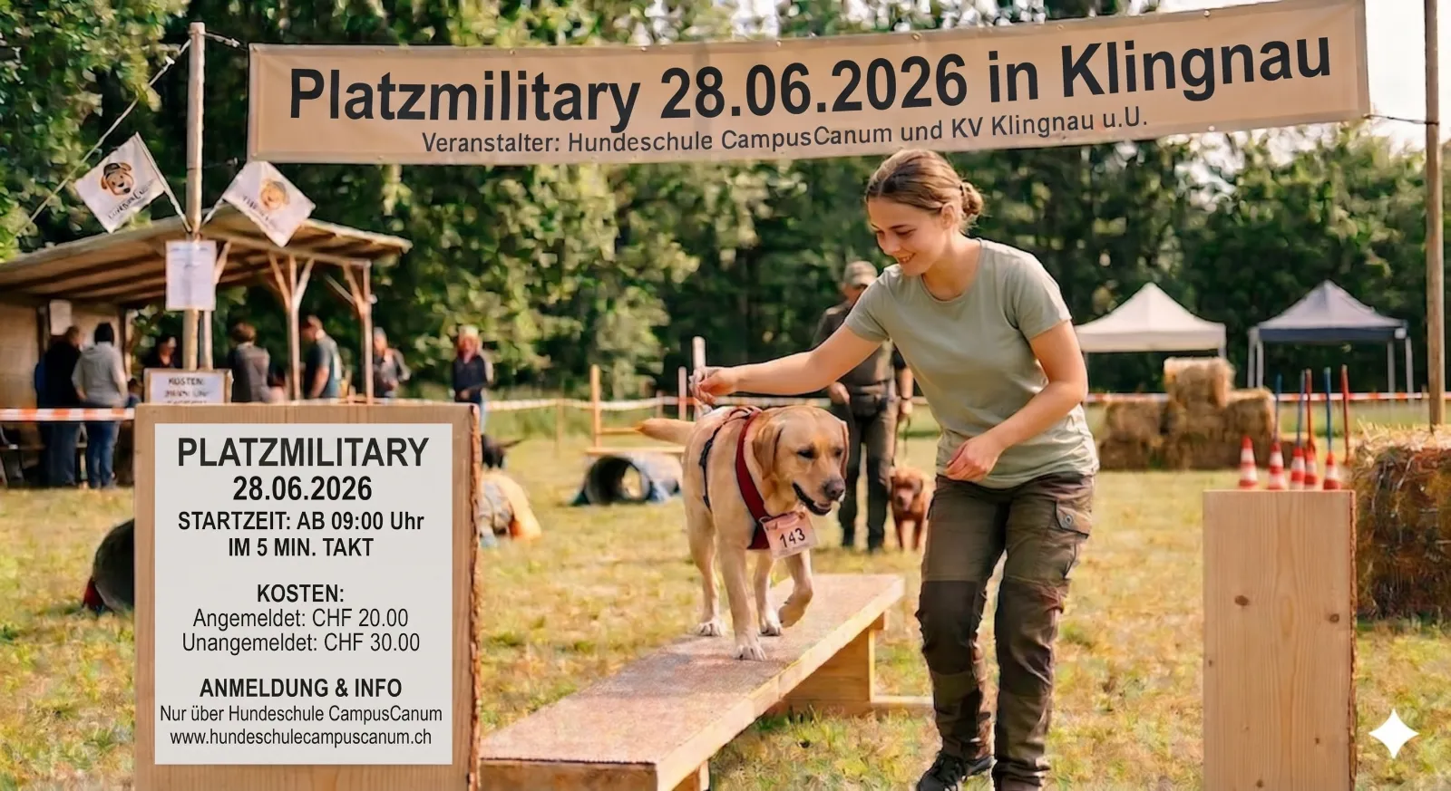 🐾 GROSSES HUNDEMILITARY IN KLINGNAU 🐾